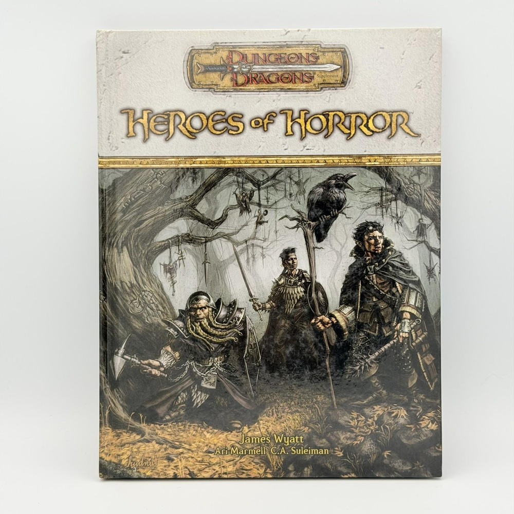 Heroes Of Horror Dungeons & Dragons Hardcover 2005 Wizards RPG Book 1st Printing